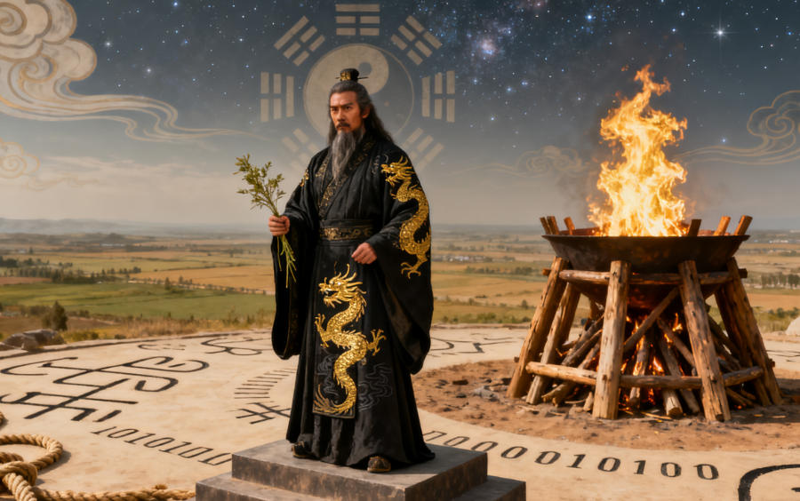 伏羲画卦:火皇阁告诉你这是中原大地最早的智慧觉醒