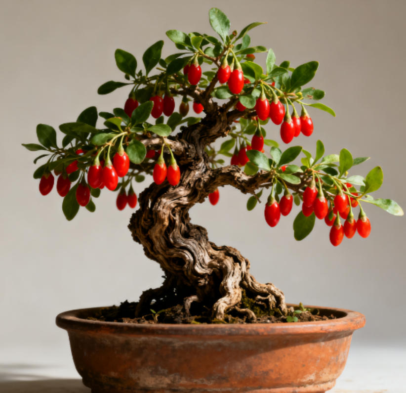 枸杞盆景的核心风水寓意