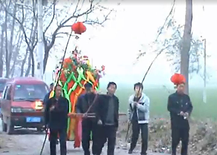 中原婚庆习俗：打喜竹