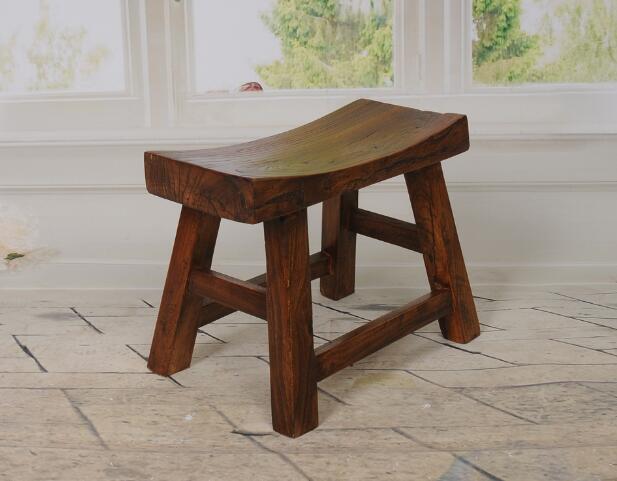 老物件的记忆：老板凳 中国古董方凳 中国古董圆木凳